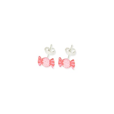 Boucles d'oreilles Ribambelle bonbon en argent