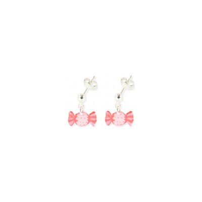 Boucles d'oreilles Ribambelle bonbon en argent