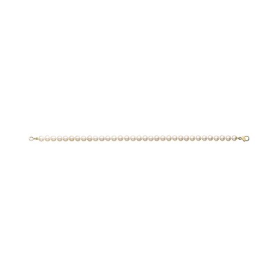 Bracelet en or jaune et perle de culture d'eau douce, 18cm