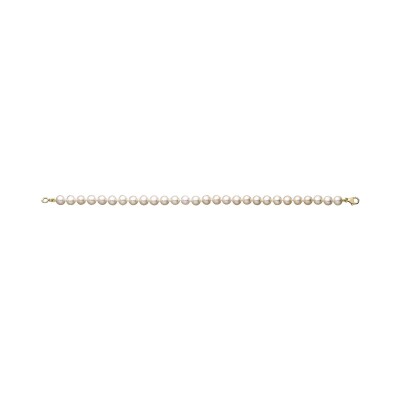 Bracelet en or jaune et perle de culture d'eau douce, 18cm