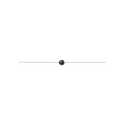 Collier en or blanc et perle de culture de Tahiti, 42cm