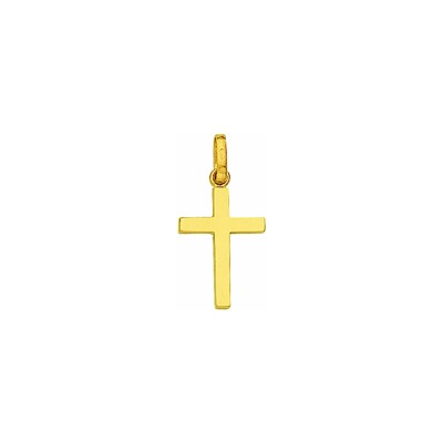 Pendentif croix en or jaune