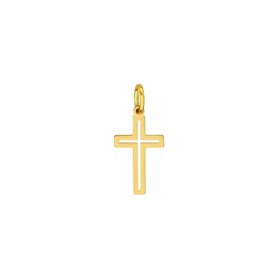 Pendentif croix en or jaune