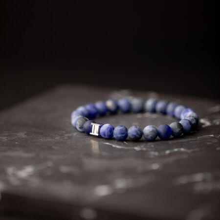 Bracelet Gemini Classics en acier et sodalite