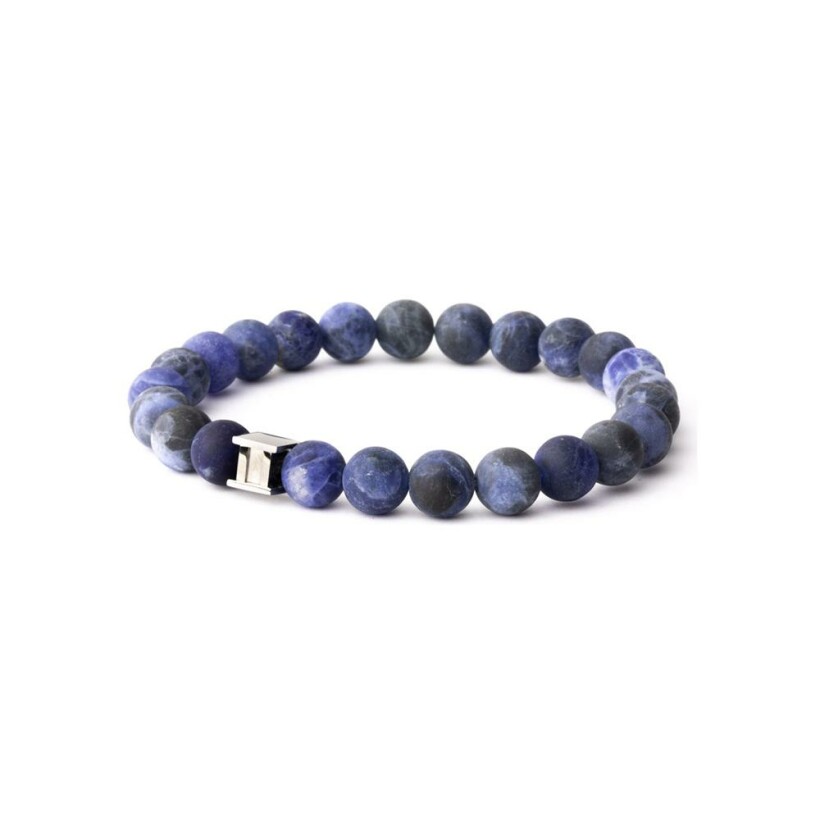 Bracelet Gemini Classics en acier et sodalite