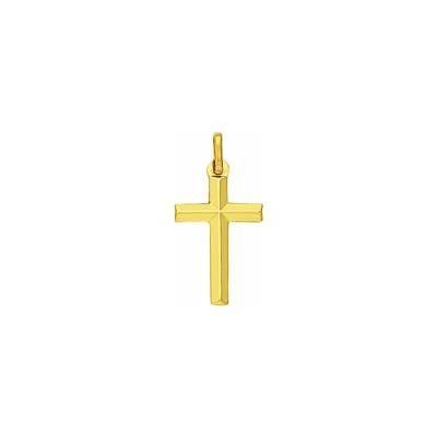 Pendentif croix en or jaune