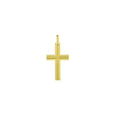 Pendentif croix en or jaune