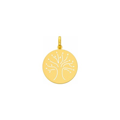 Médaille Arbre en or jaune