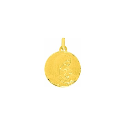 Médaille Vierge à l'Enfant en or jaune