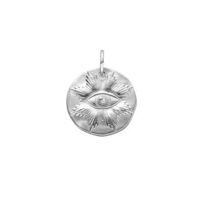 Médaille Arthus Bertrand Oeil 16mm argent rhodié