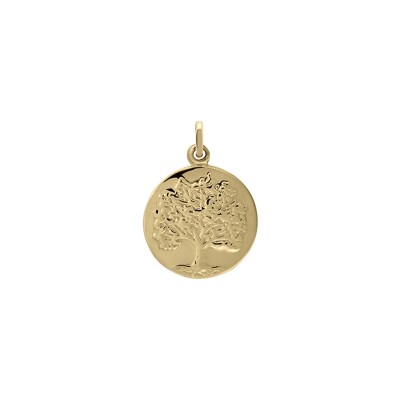 Médaille arbre de vie en or jaune