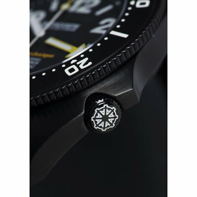 Coffret de montre Auricoste Spirotechnique 300M Black DLC Cadran Chiffres