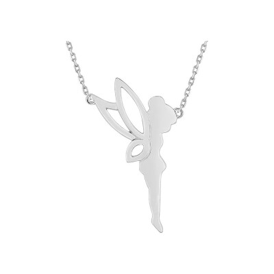 Collier en argent rhodié