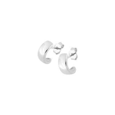 Boucles d'oreilles en argent rhodié