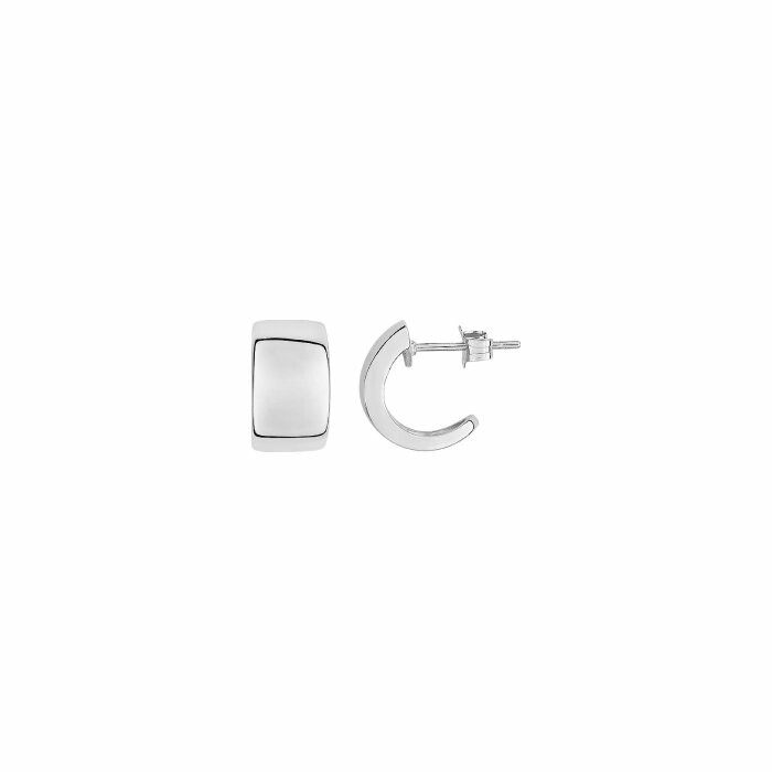 Boucles d'oreilles en argent rhodié