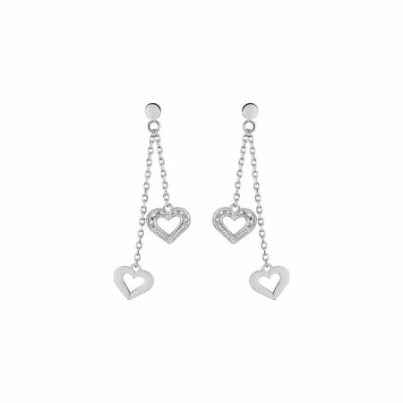 Boucles d'oreilles pendantes en argent