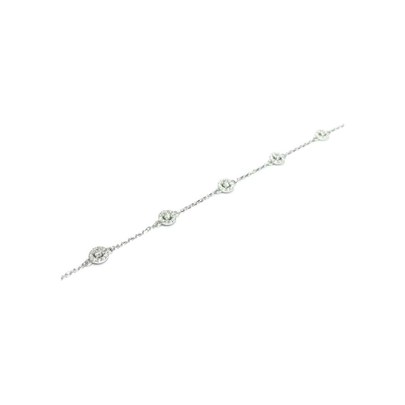 Bracelet Isabelle Barrier en or blanc et diamant de 0.32ct