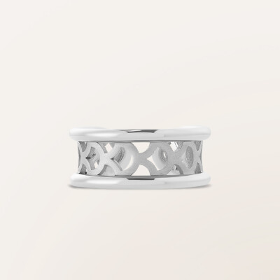 Bague Barth Monte-Carlo Ecailles en or blanc