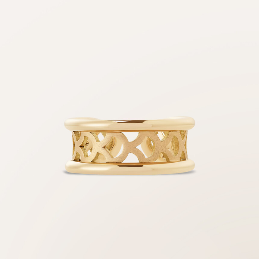 Barth Monte-Carlo Ecailles ring, rose gold and white gold