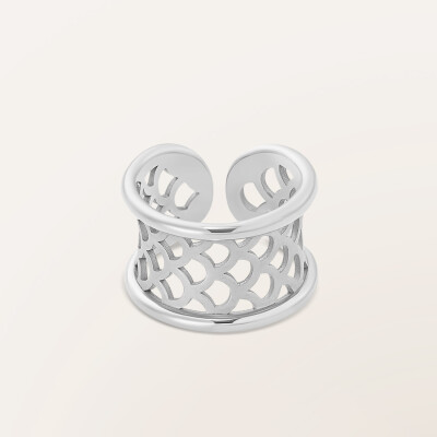 Bague Barth Monte-Carlo Ecailles en or blanc