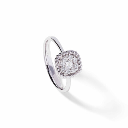 Bague Ph. Tisseront en or blanc et diamants taille 52