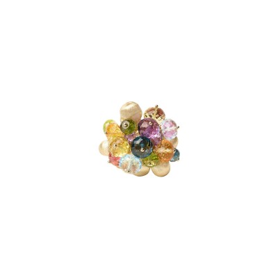 Bague Marco Bicego AFRICA GEMSTONES en or jaune, améthyste, péridot et grenat