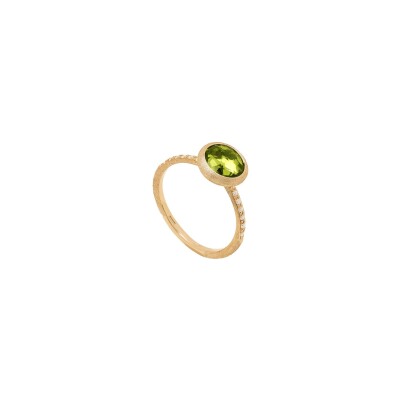 Bague Marco Bicego JAIPUR COLOR en or jaune, péridot et diamants