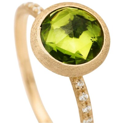 Bague Marco Bicego JAIPUR COLOR en or jaune, péridot et diamants