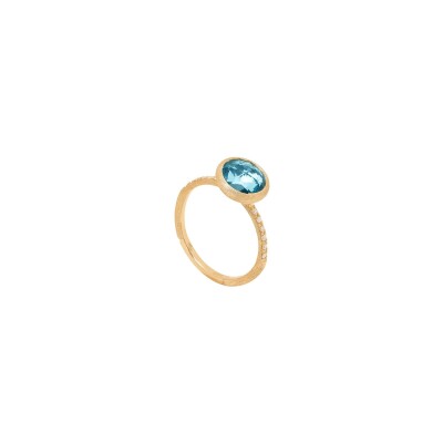 Bague Marco Bicego JAIPUR COLOR en or jaune, topaze bleue et diamants