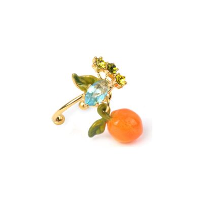 Bague Les Néréides Jardins de Provence en laiton doré à l'or fin, émail, verre et résine