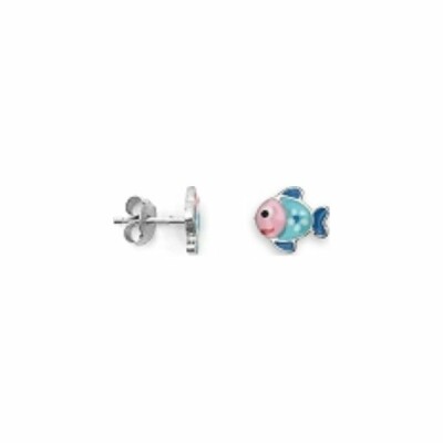 Boucles d'oreilles poissons en argent