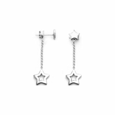 Boucles d'oreilles étoiles en argent