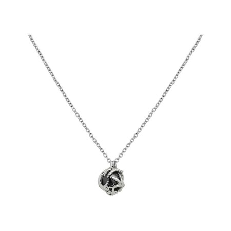 Collier Jourdan Bijoux Lantia en argent et hématite