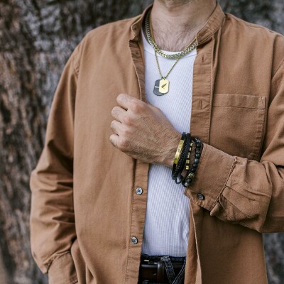 Bracelet All Blacks en acier