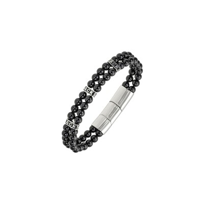 Bracelet All Blacks en acier