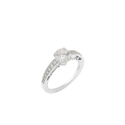 Barth Monte-Carlo Unity Diamonds engagement ring, white gold and diamonds