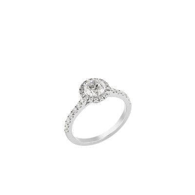 Barth Monte-Carlo Unity Diamonds engagement ring, white gold and diamonds