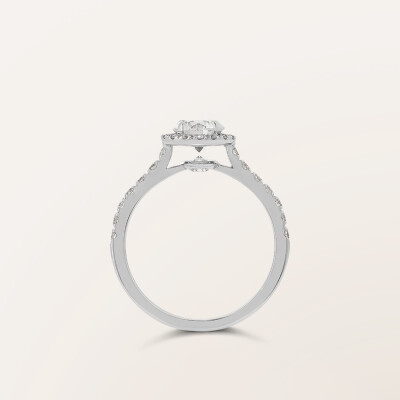 Barth Monte-Carlo Unity Diamonds engagement ring, white gold and diamonds