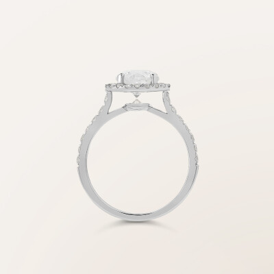 Barth Monte-Carlo Unity Diamonds engagement ring, white gold and diamonds