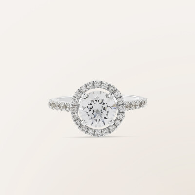 Barth Monte-Carlo Unity Diamonds engagement ring, white gold and diamonds