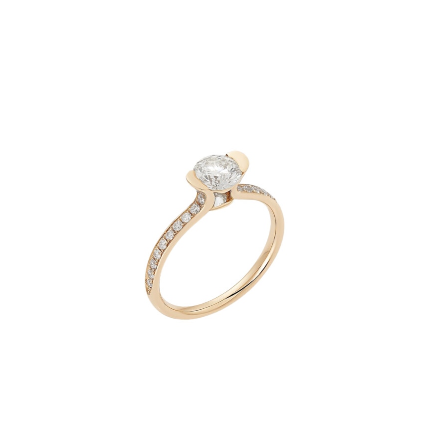 Barth Monte-Carlo Unity Diamonds wedding ring, yellow gold and diamonds