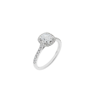 Barth Monte-Carlo Unity Diamonds engagement ring, white gold and diamonds