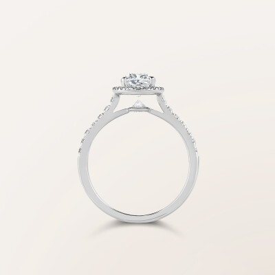 Barth Monte-Carlo Unity Diamonds engagement ring, white gold and diamonds