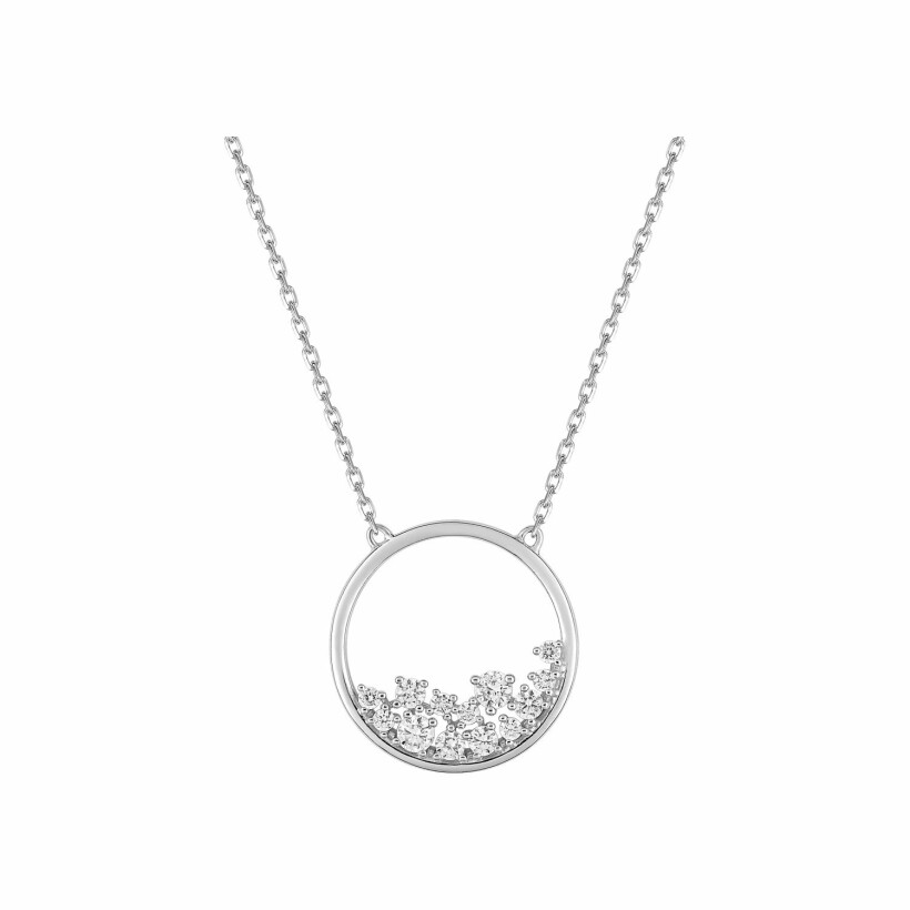 Collier en argent et oxydes de zirconium