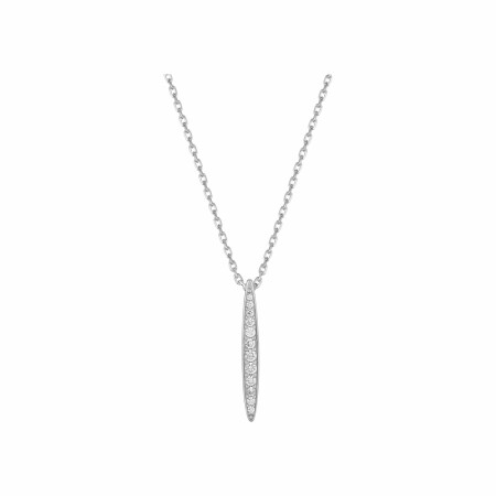 Collier en argent et oxydes de zirconium