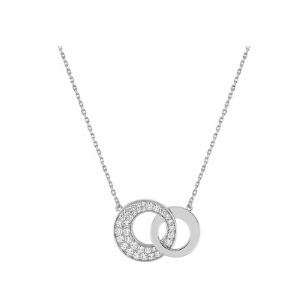 Collier en argent et oxydes de zirconium