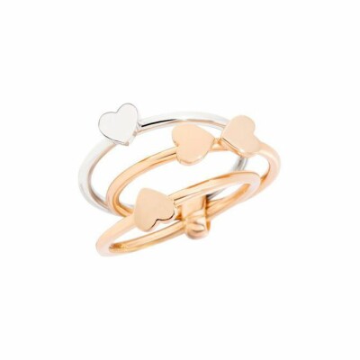 Bague DoDo trèfle Lucky in Love en Argent et or rose