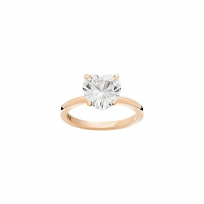 Bague DoDo Amore en Or rose et Saphir synthétique