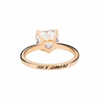 Bague DoDo Amore en Or rose et Saphir synthétique