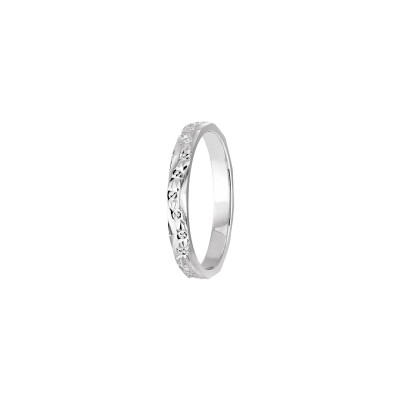 Alliance Adelaide en or blanc et diamants, 2.5mm